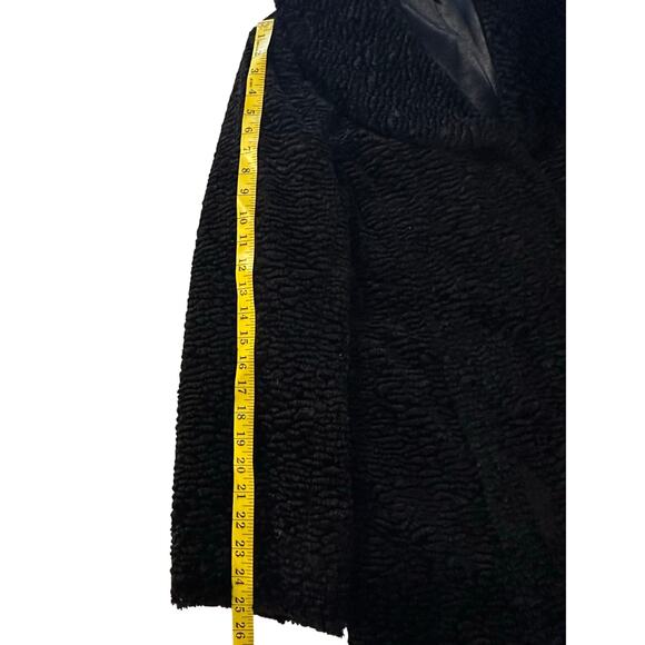 J. Jill Black Boucle Velvet Faux Fur Coat - XL - Picture 12 of 12